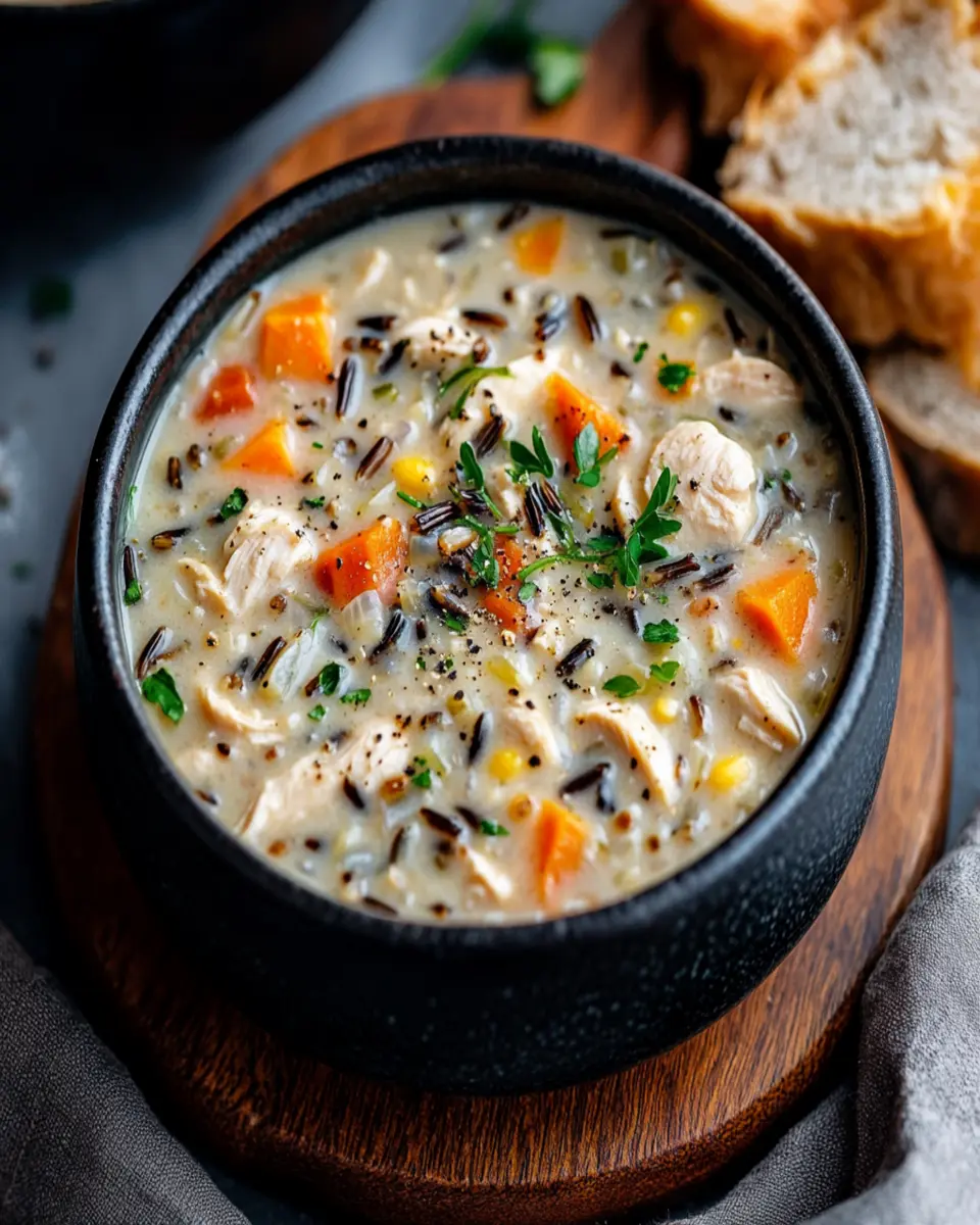 Creamy Chicken Wild Rice Soup First Image First Image