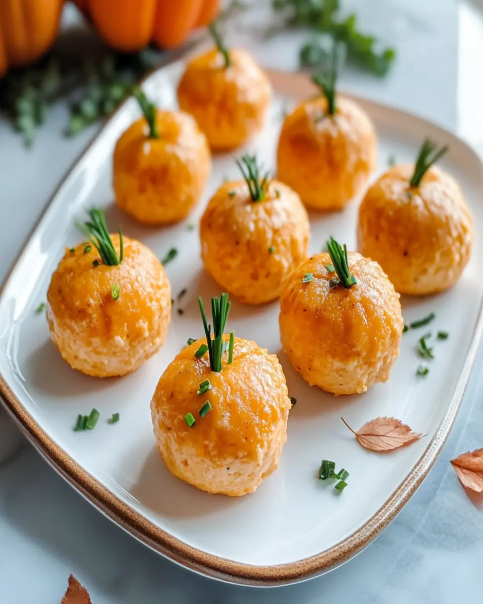 Mini Pumpkin Cheese Balls First Image First Image