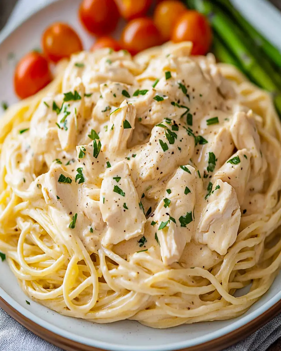 Easy Slow Cooker Angel Chicken Pasta First Image First Image