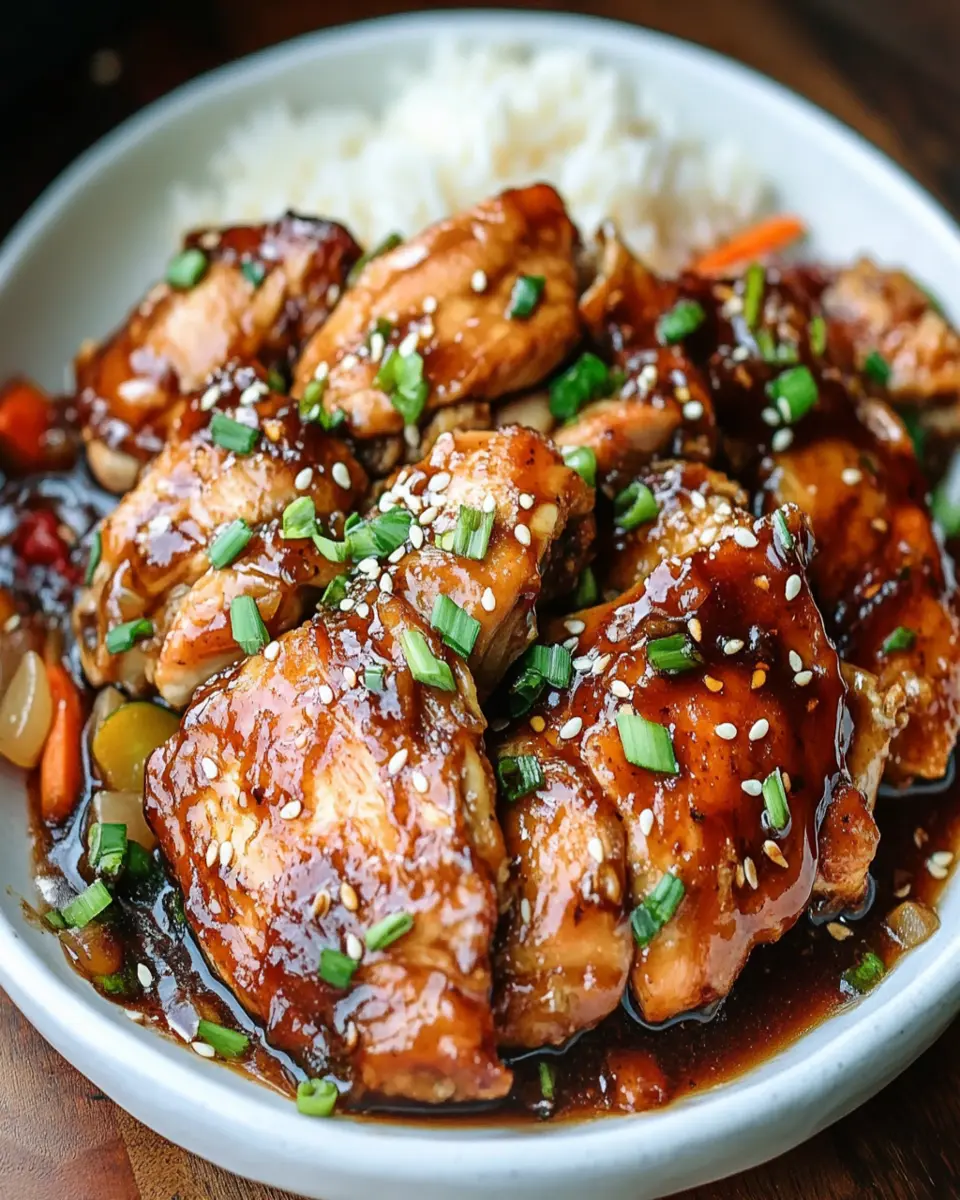 Slow Cooker Honey Garlic Chicken First Image First Image