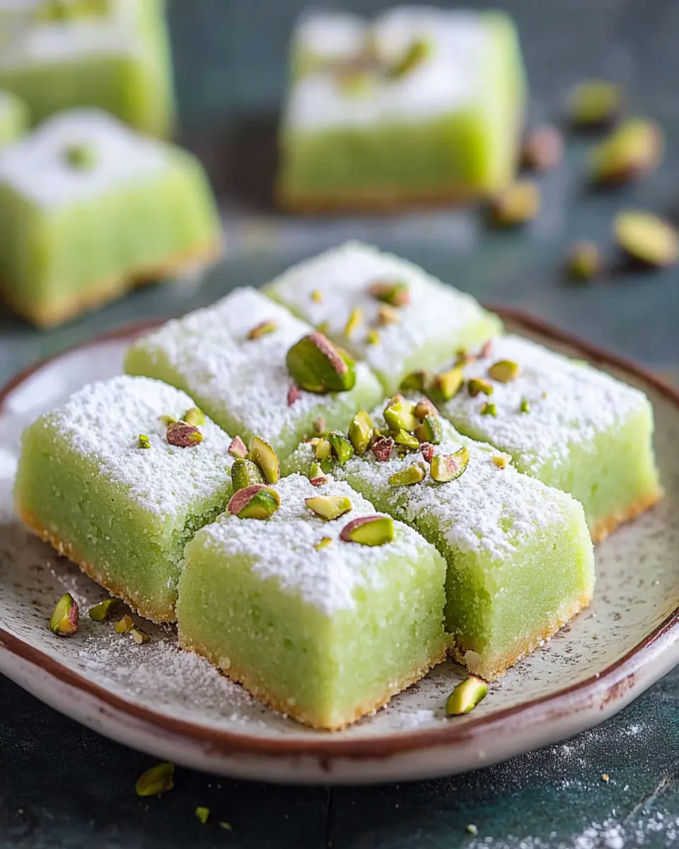 Pistachio Sugar Cookie Squares First Image First Image