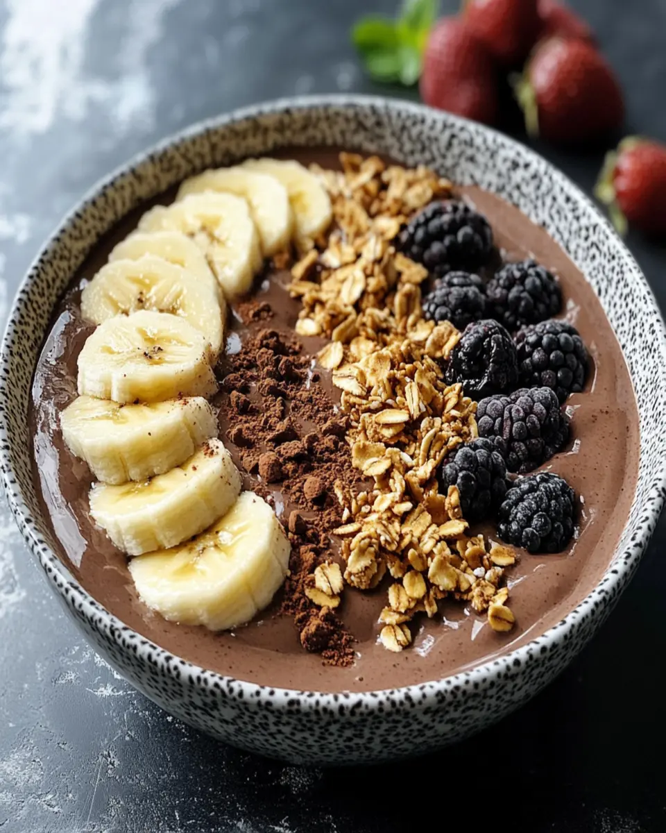 Choco-Banana Smoothie Bowl First Image First Image