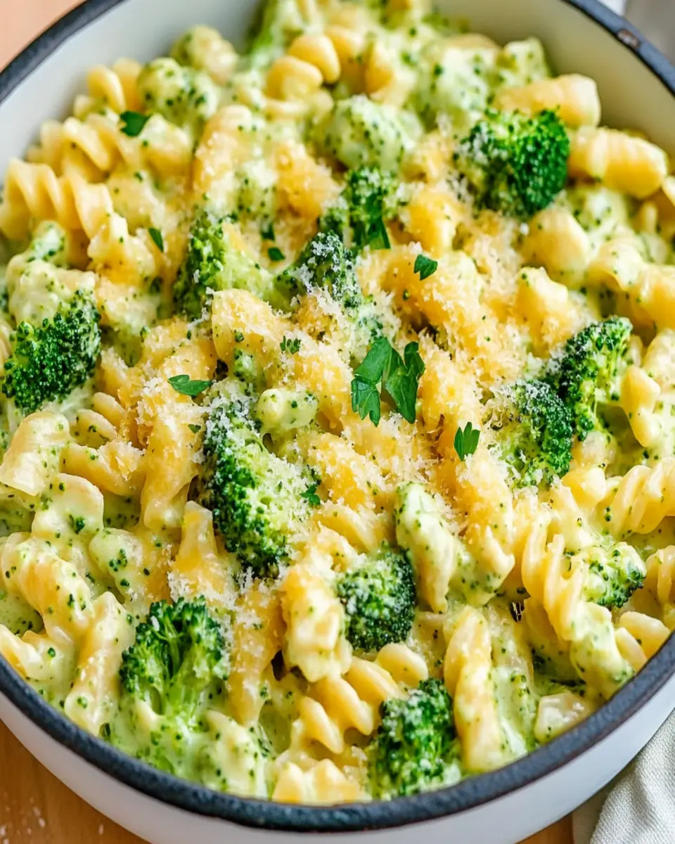 Creamy Broccoli Cheddar Pasta First Image First Image