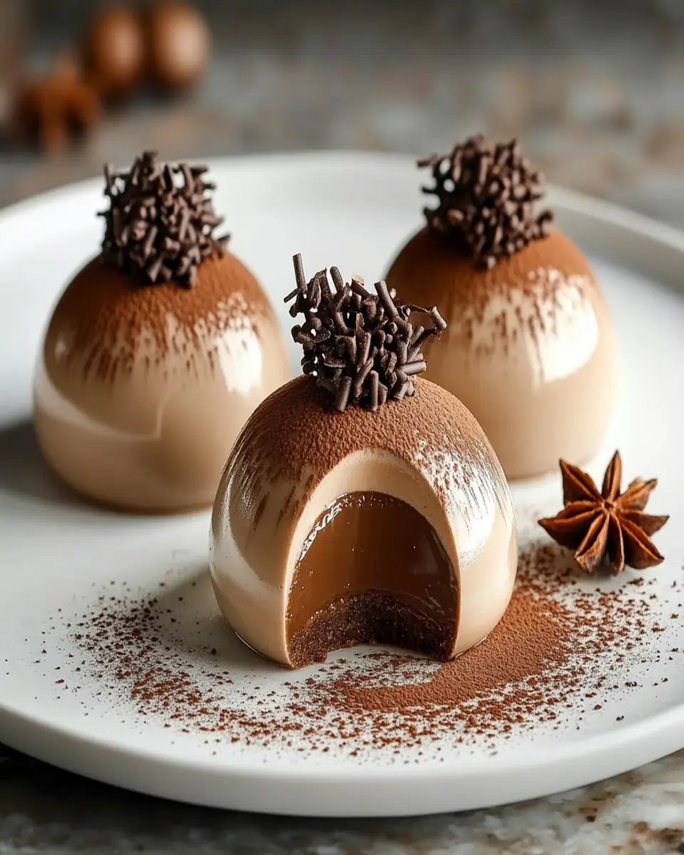 Gingerbread Latte Mousse Domes First Image First Image