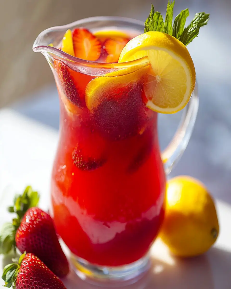 Hibiscus Strawberry Lemonade Recipe First Image First Image