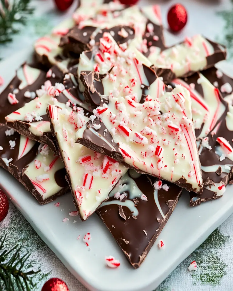Chocolate Peppermint Christmas Bark First Image First Image