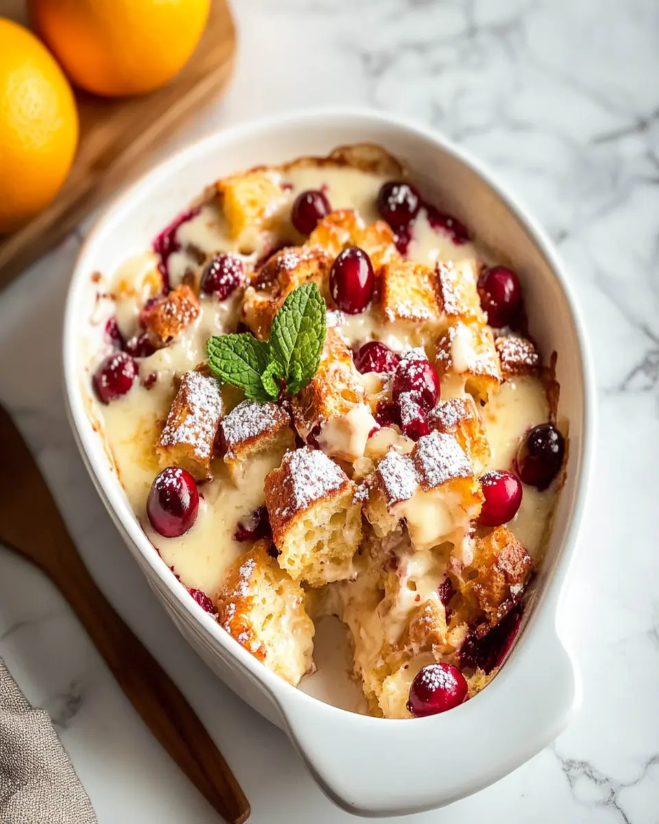 Cranberry Orange Bread Pudding First Image First Image
