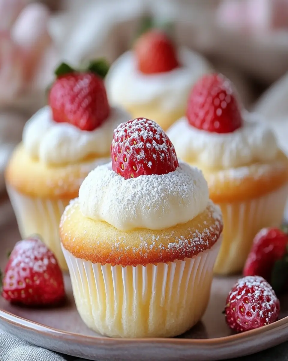 Fluffy Japanese Cotton Cheesecake Cupcakes First Image First Image