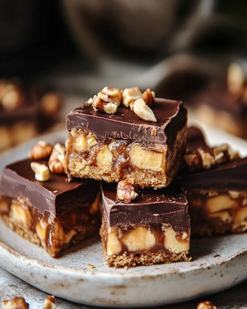 Snickers tray bake slice First Image First Image