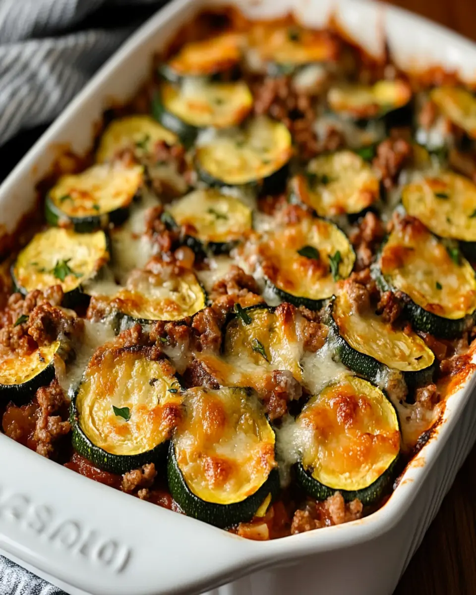 Meaty Zucchini Casserole With Ground Beef First Image First Image