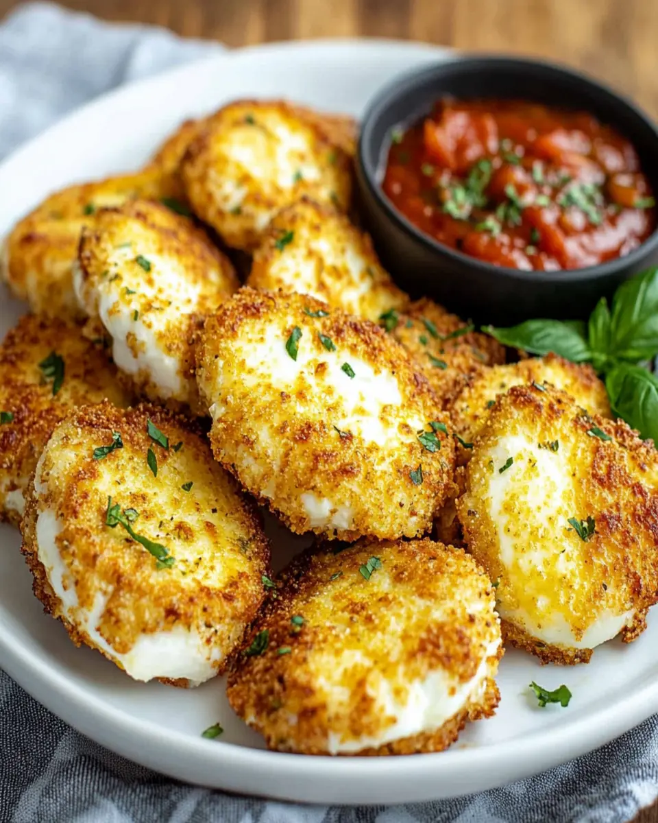 Air Fryer Mozzarella Medallions First Image First Image