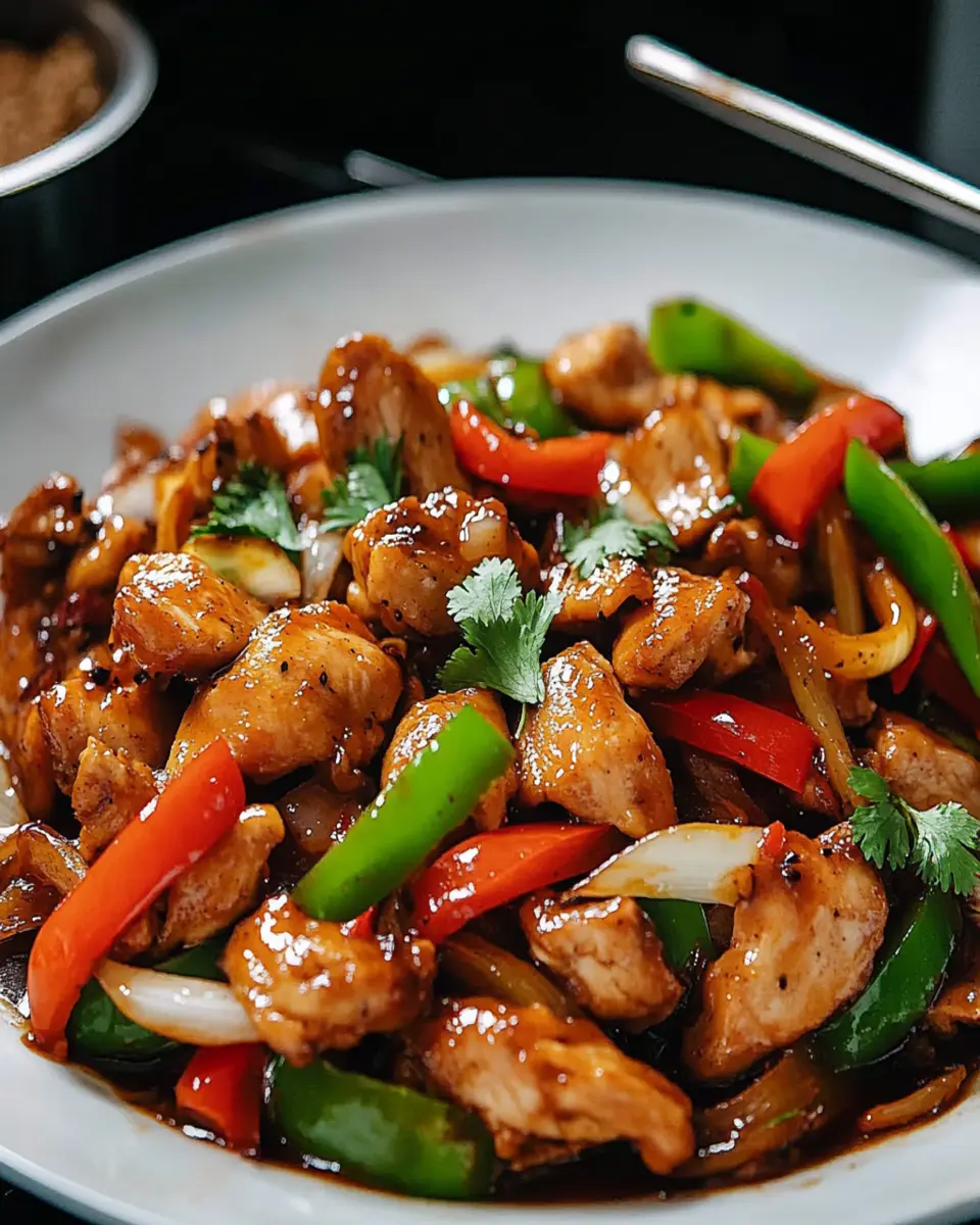 Stir-Fried Chicken with Black Pepper Sauce First Image First Image