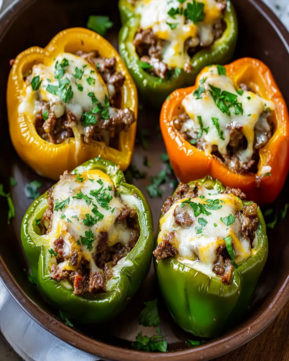 Philly Cheesesteak Stuffed Peppers First Image First Image