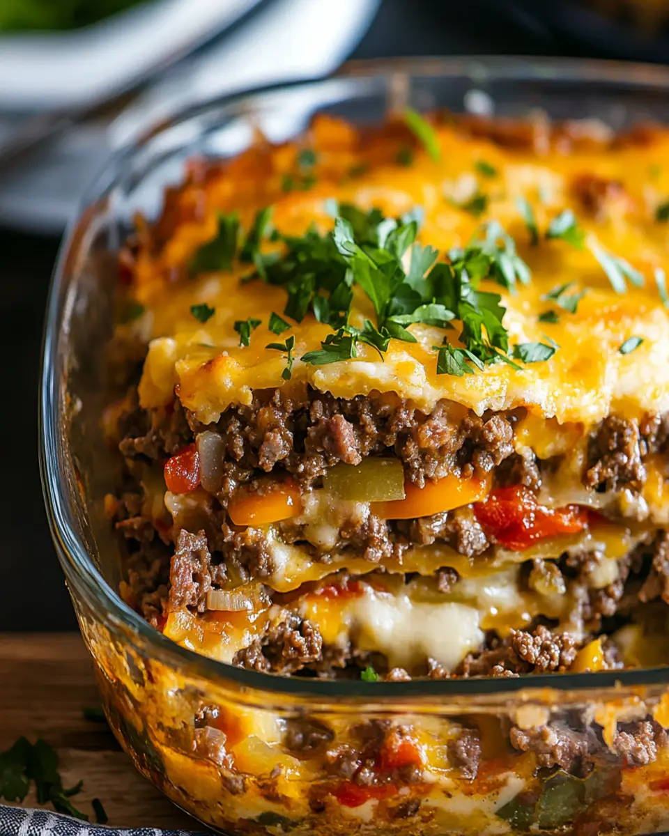 Southern Five Layer Beef Casserole First Image First Image