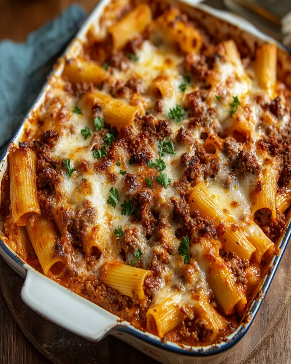 Baked Rigatoni with Meat Sauce First Image First Image