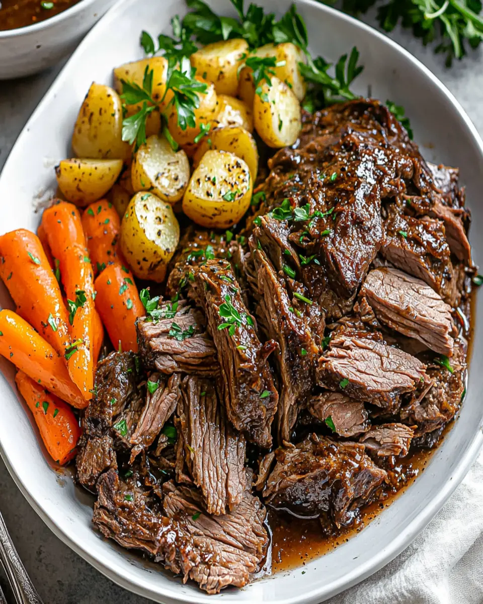 Slow Cooker Balsamic Beef Roast First Image First Image