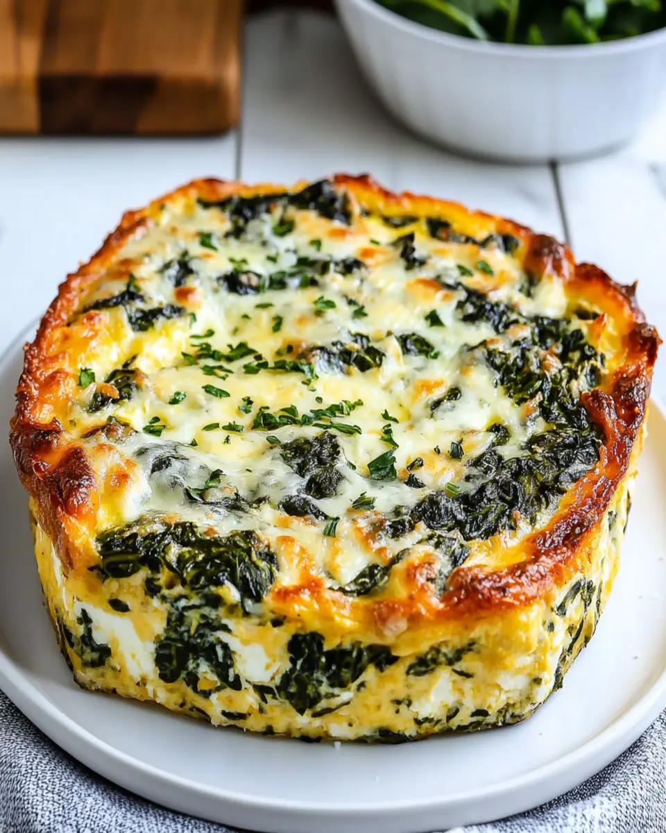 Cheesy Spinach Breakfast Bake First Image First Image