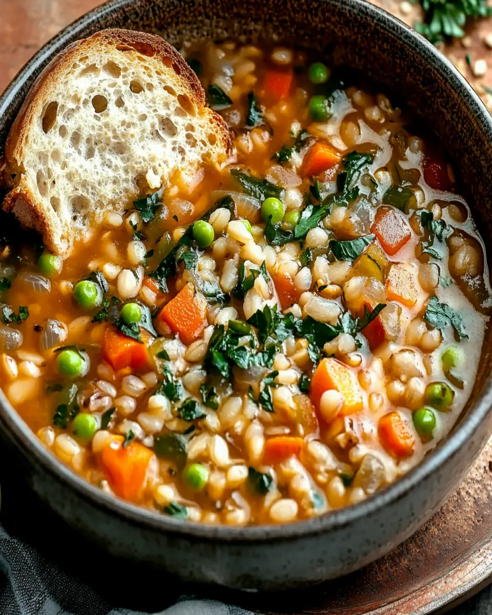 Hearty Vegetable Barley Soup First Image First Image
