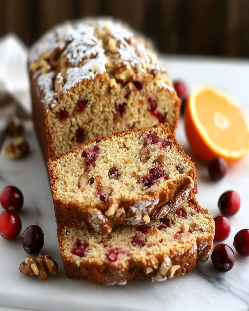 Cranberry Orange Walnut Loaf First Image First Image