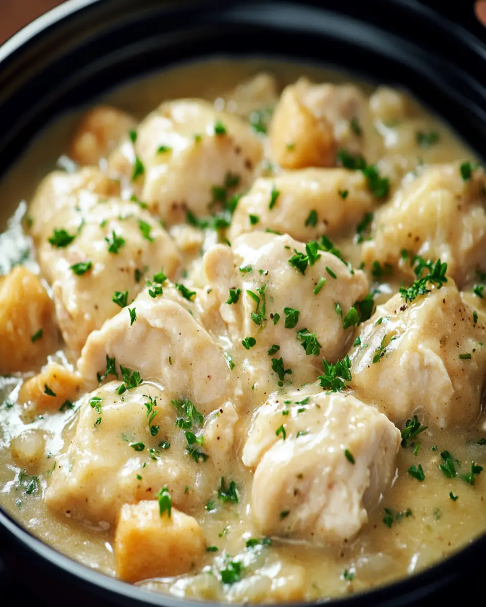 Slow Cooker Chicken and Dumplings First Image First Image