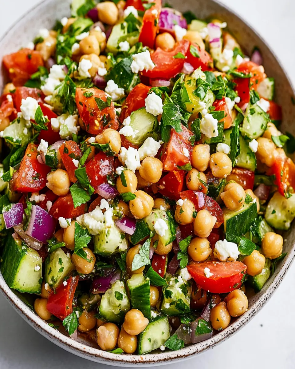 5-minute chickpea chopped salad First Image First Image