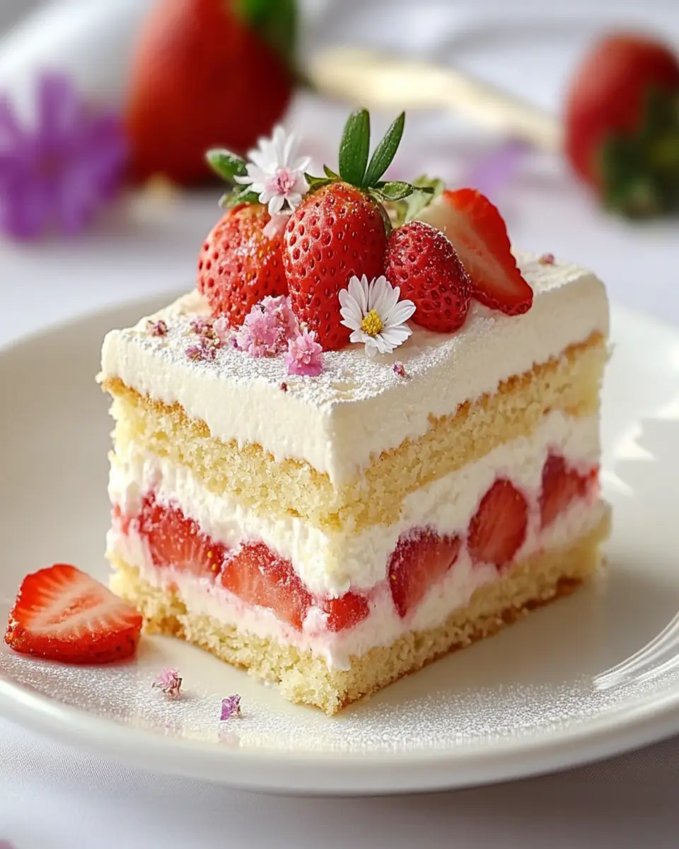 Strawberry vanilla pudding dessert lasagne recipe First Image First Image