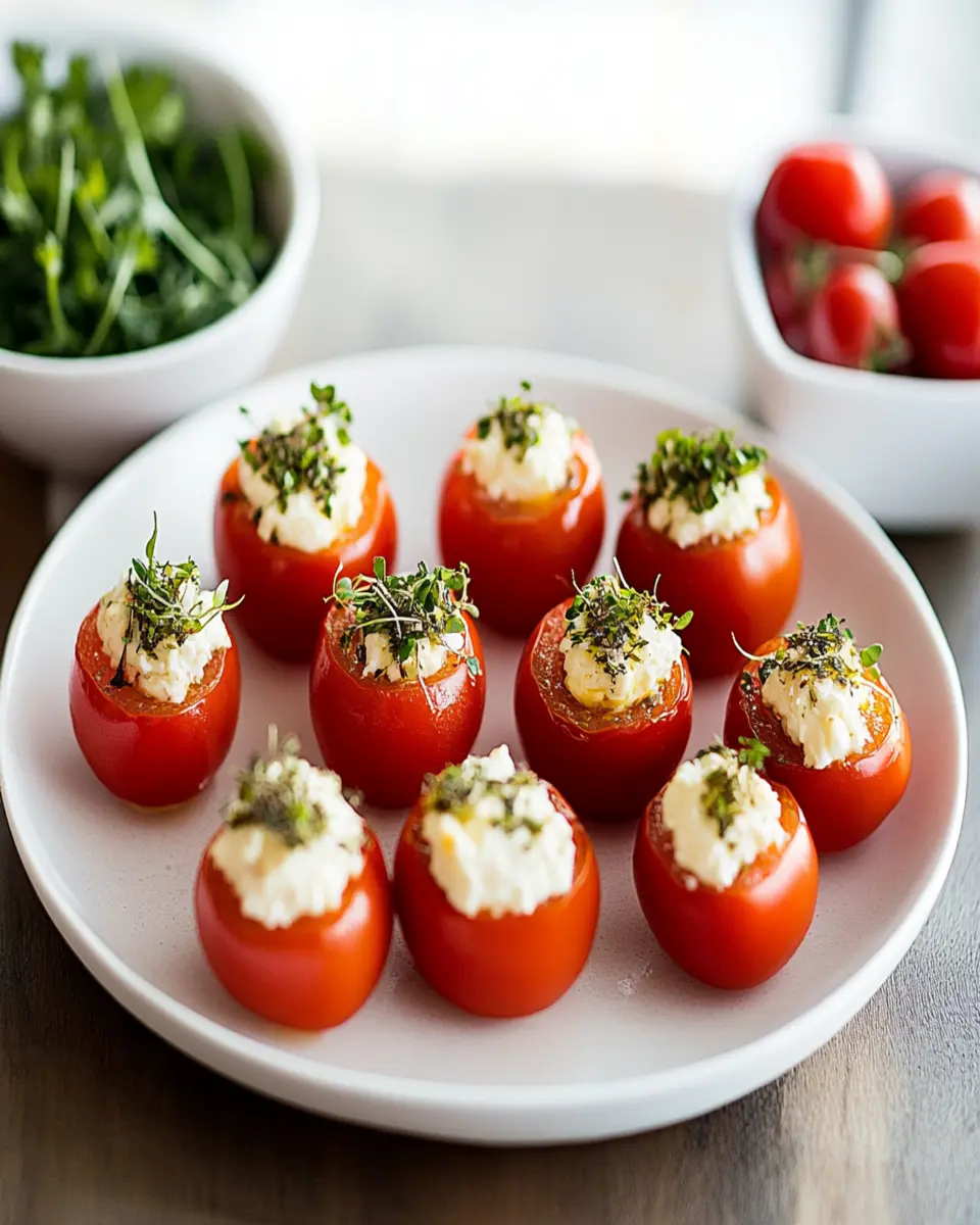 Stuffed Cherry Tomatoes First Image First Image