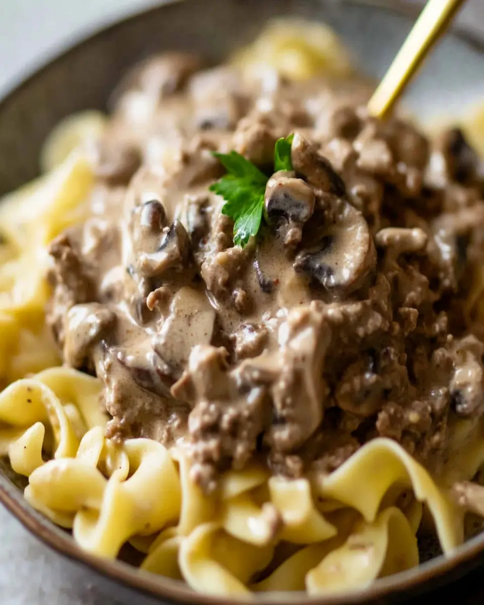 Ground Beef Stroganoff First Image First Image
