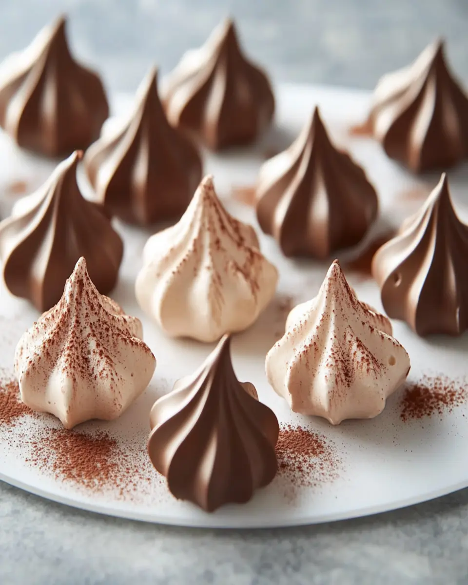 Chocolate Meringue Cookies First Image First Image