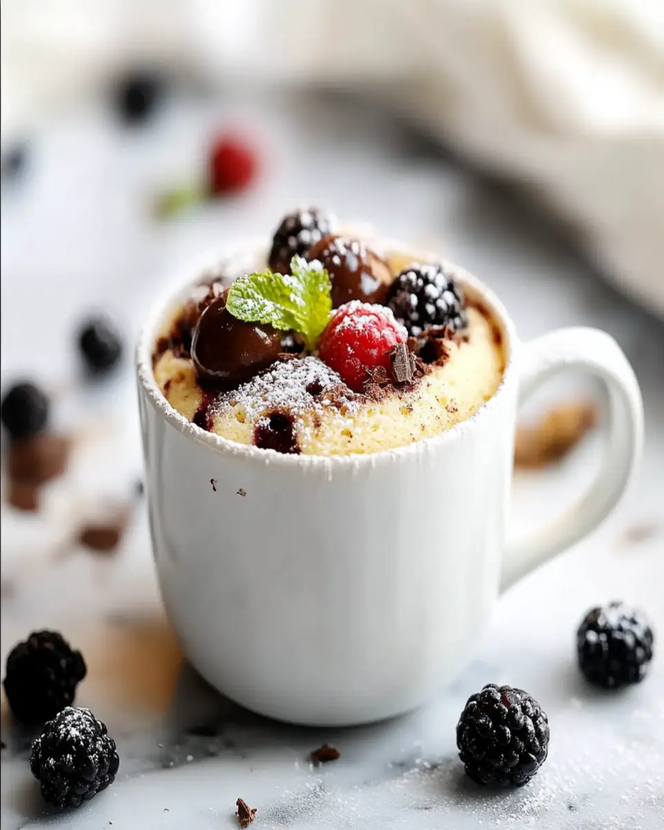 Healthy dessert mug cake First Image First Image