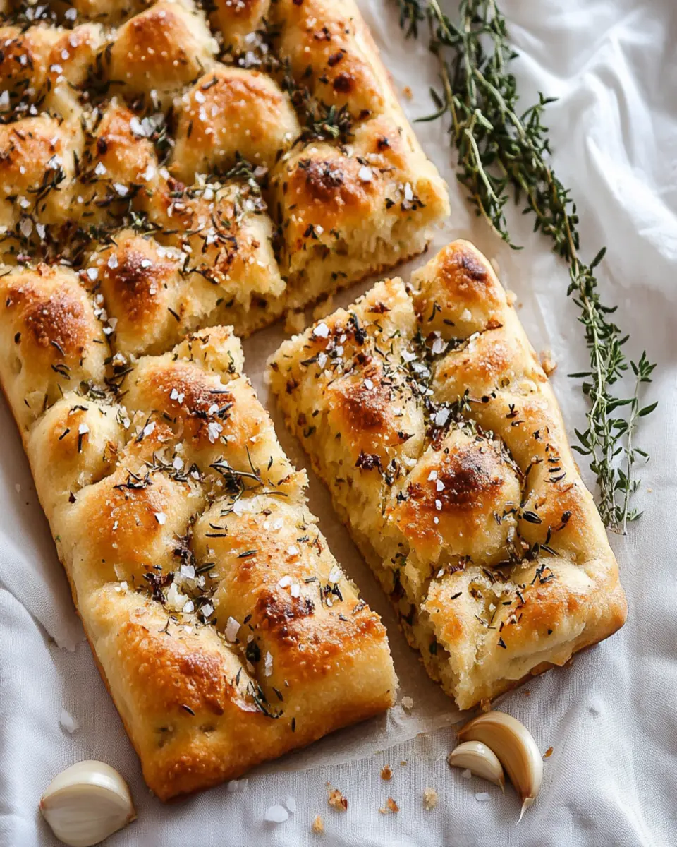 Garlic Herb Focaccia First Image First Image