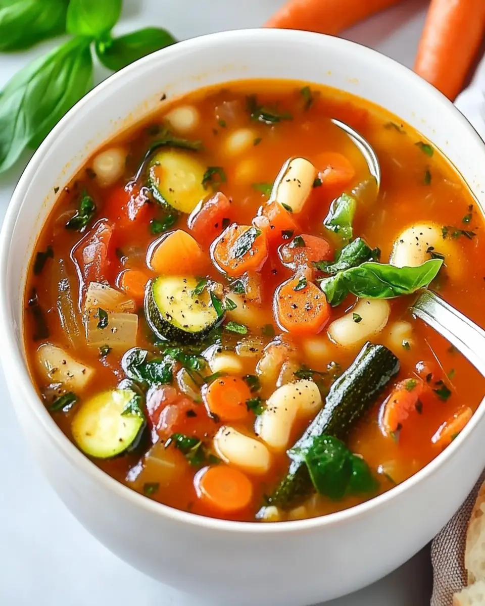 Minestrone Soup With Fresh Vegetables First Image First Image