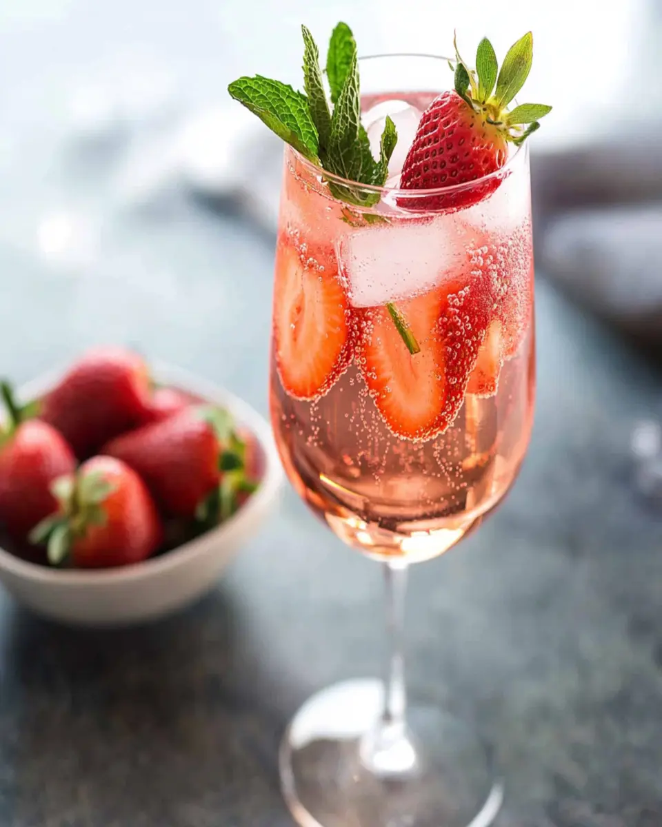 Sparkling Strawberry Sangria First Image First Image