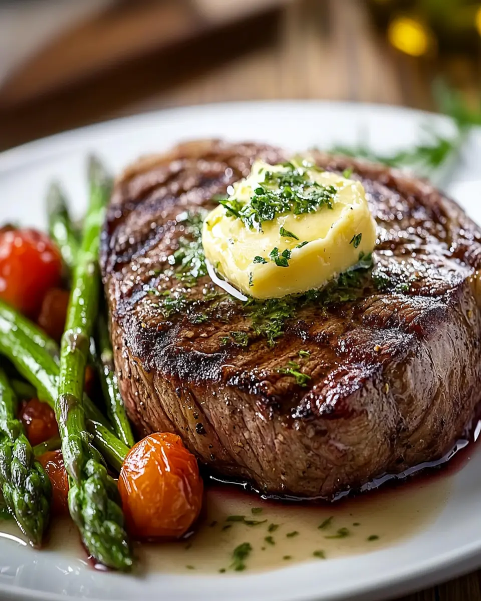 Ribeye Steak with Herb Butter First Image First Image