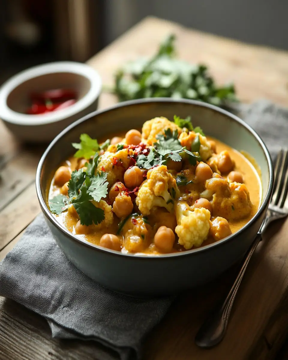 Cauliflower and Chickpea Curry First Image First Image