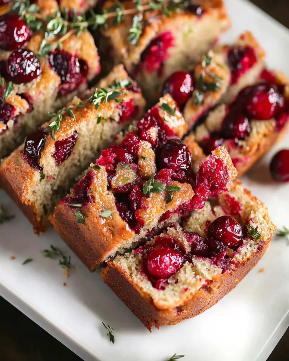 Savory Cranberry Bread First Image First Image