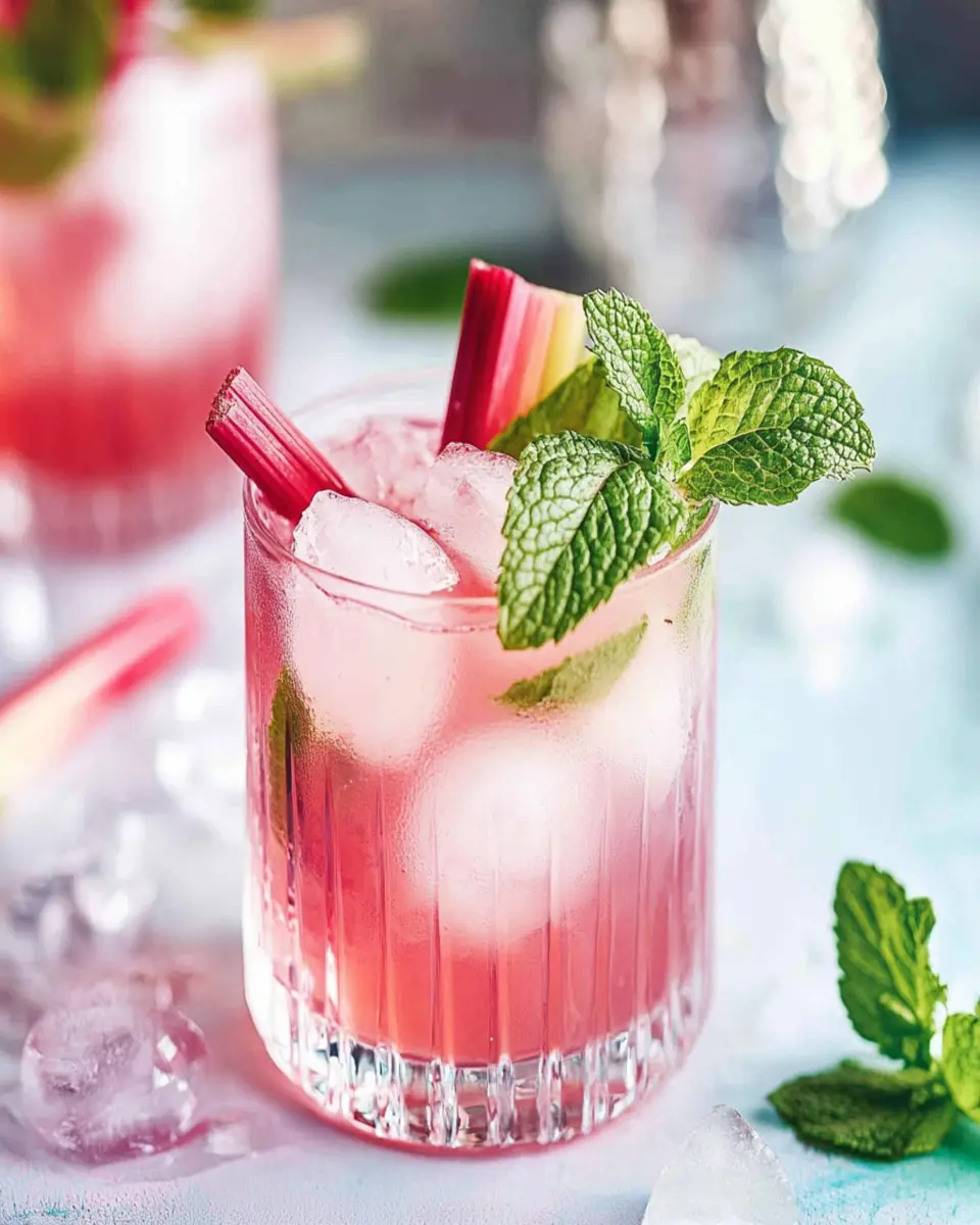 Rhubarb Mint Mojito First Image First Image