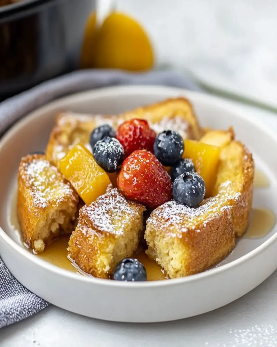 Crockpot French Toast Casserole First Image First Image