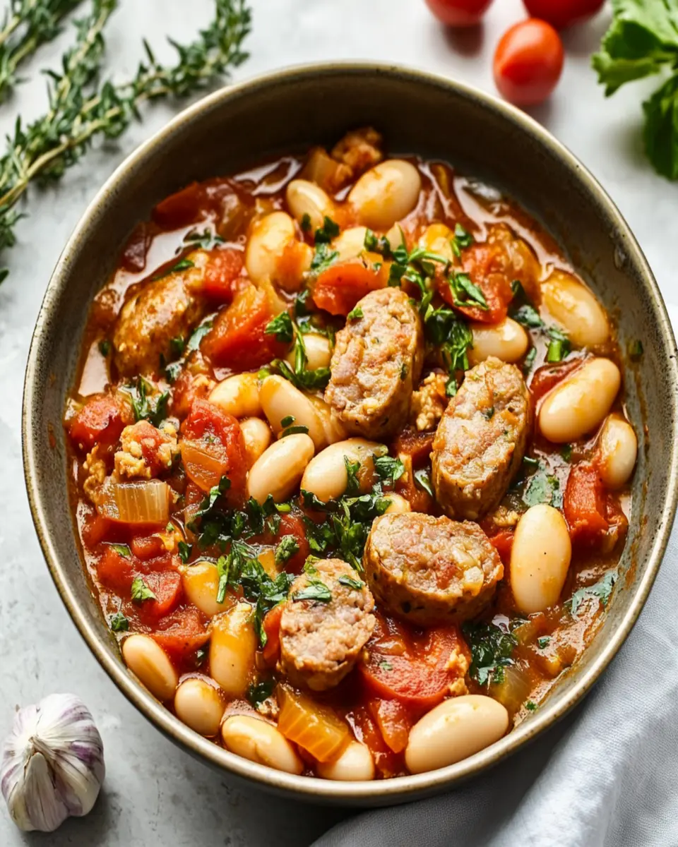 Italian Sausage and White Bean Stew First Image First Image