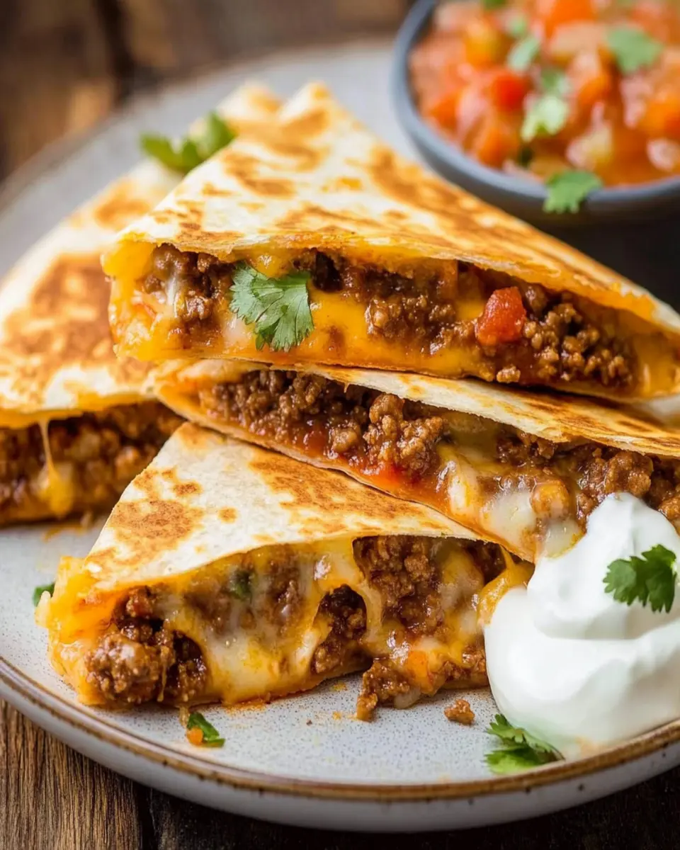 Ground Beef Quesadillas First Image First Image