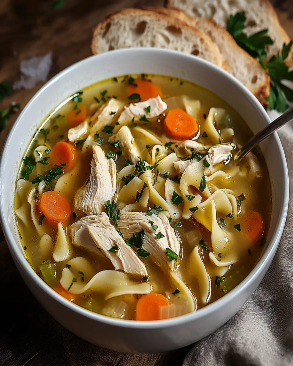 Classic Homemade Chicken Noodle Soup First Image First Image