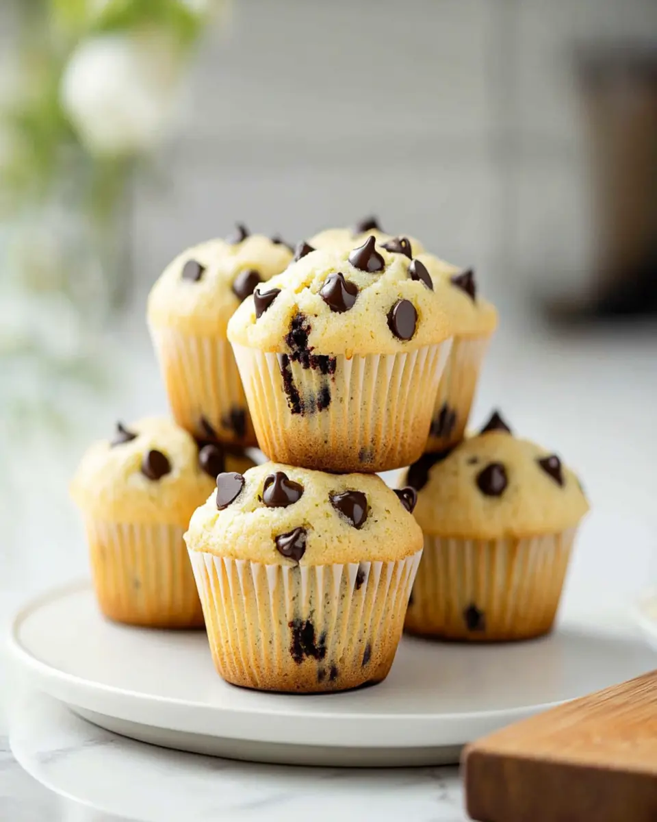 Easy Chocolate Chip Muffin Recipe First Image First Image