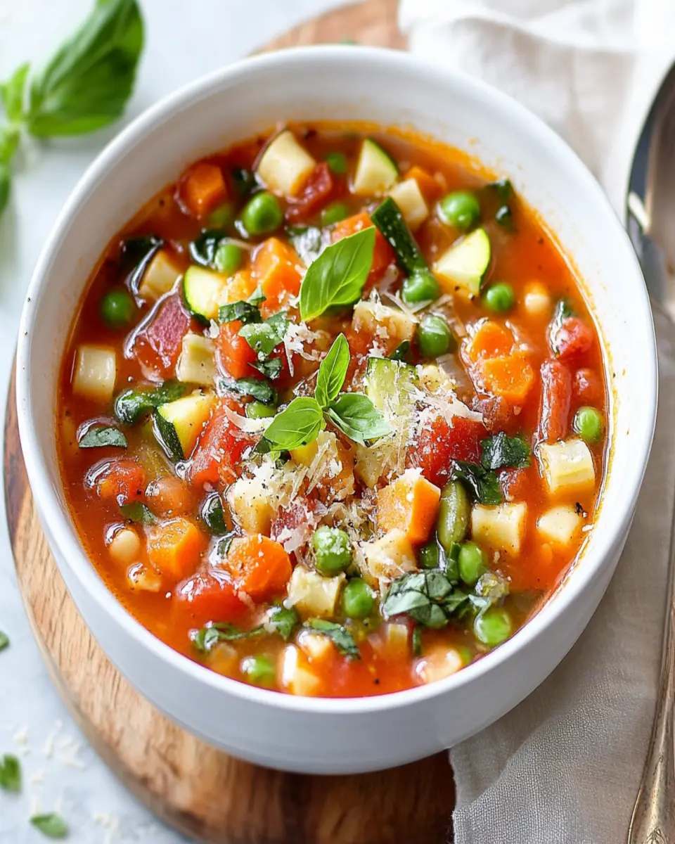 Minestrone Soup With Fresh Vegetables First Image First Image