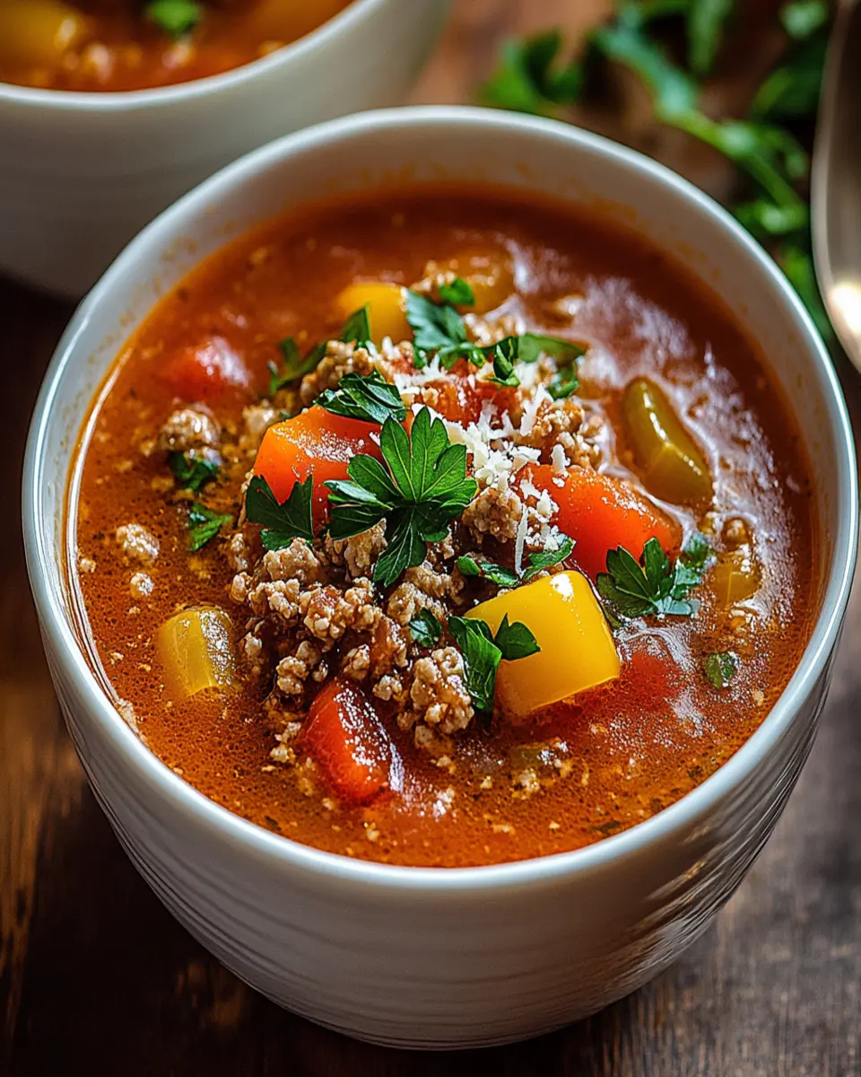 High Protein Stuffed Pepper Soup First Image First Image