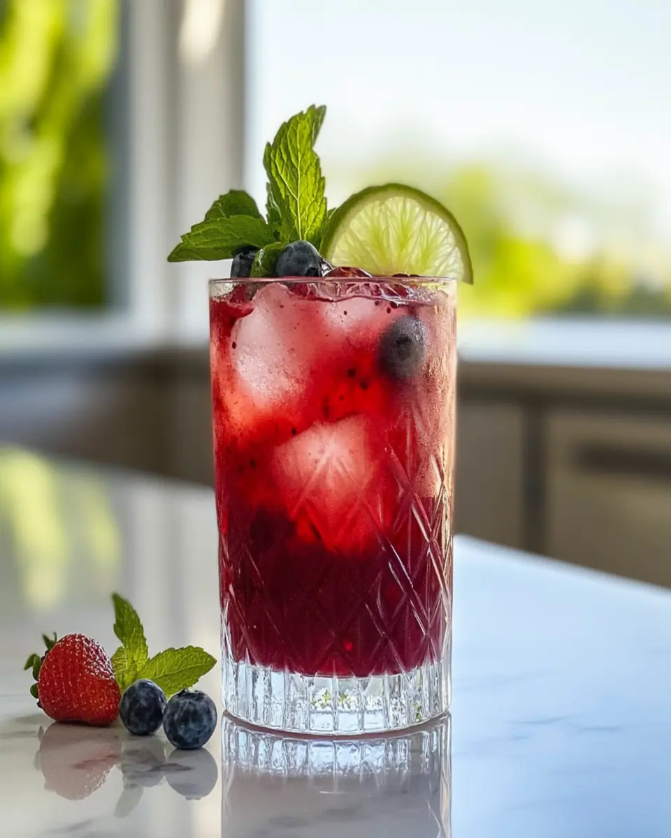Blushing Berry Mocktail First Image First Image