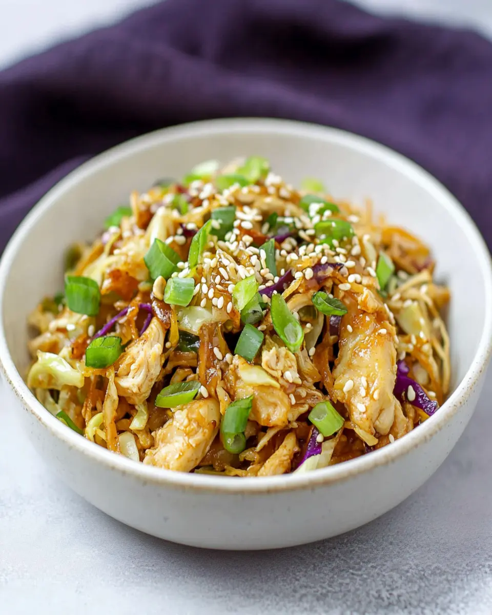 One Skillet Chicken Egg Roll in a Bowl First Image First Image