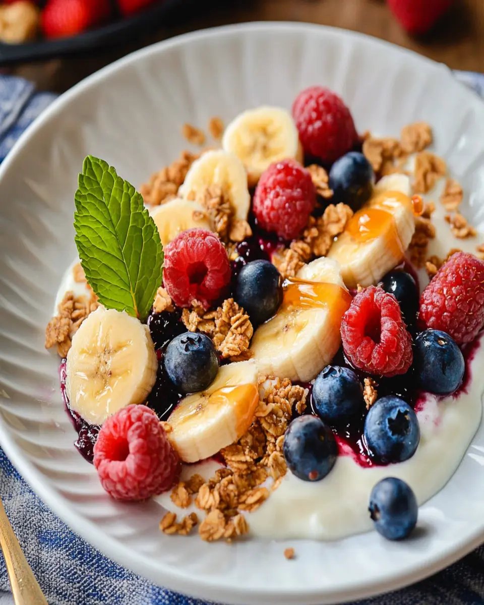 Healthy Breakfast Banana Split First Image First Image