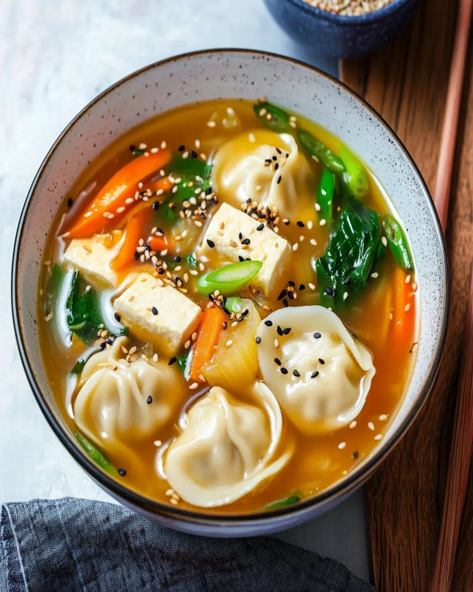 15 Minute Miso Dumpling Soup First Image First Image