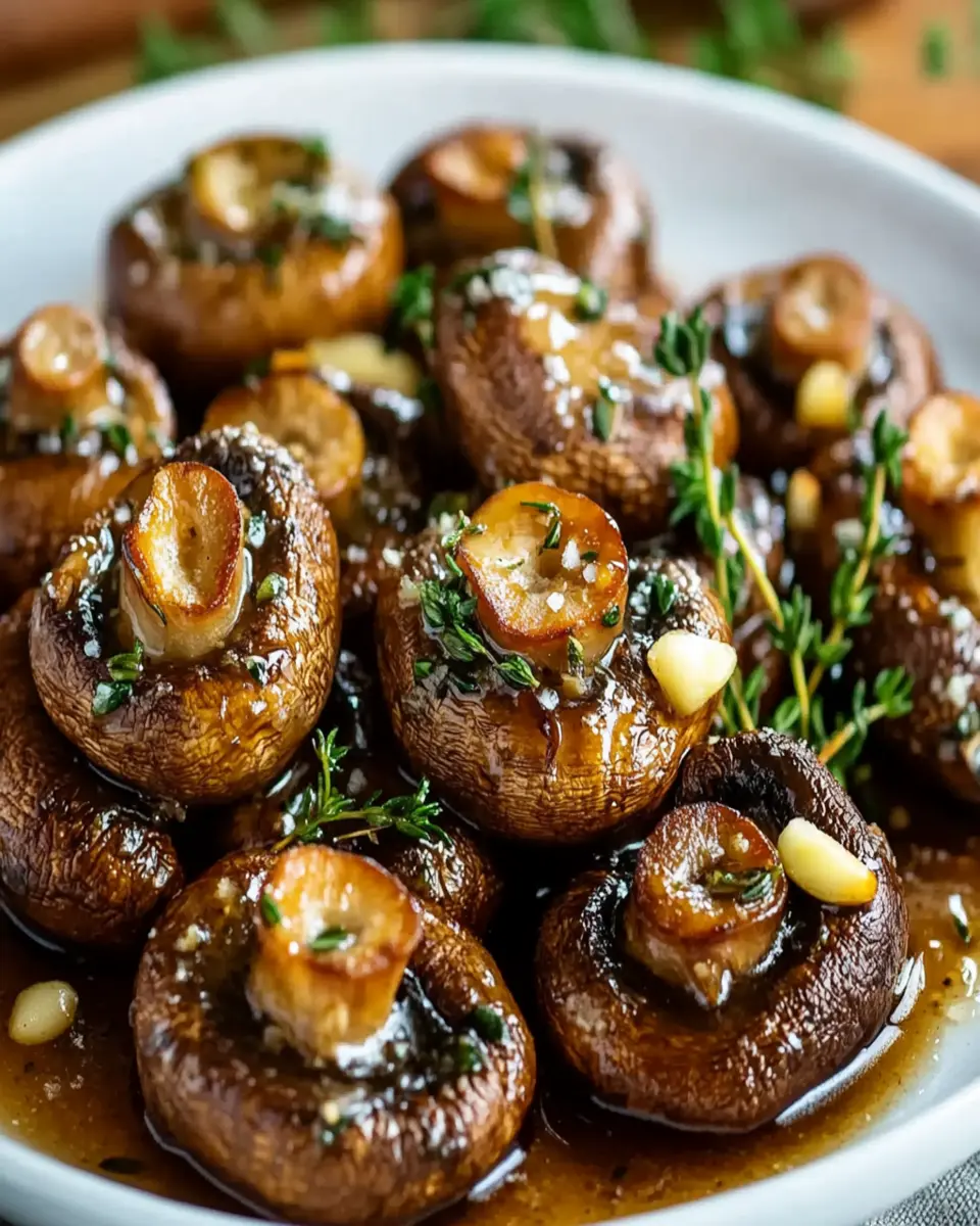Roasted Mushrooms with Browned Butter, Garlic, and Thyme First Image First Image