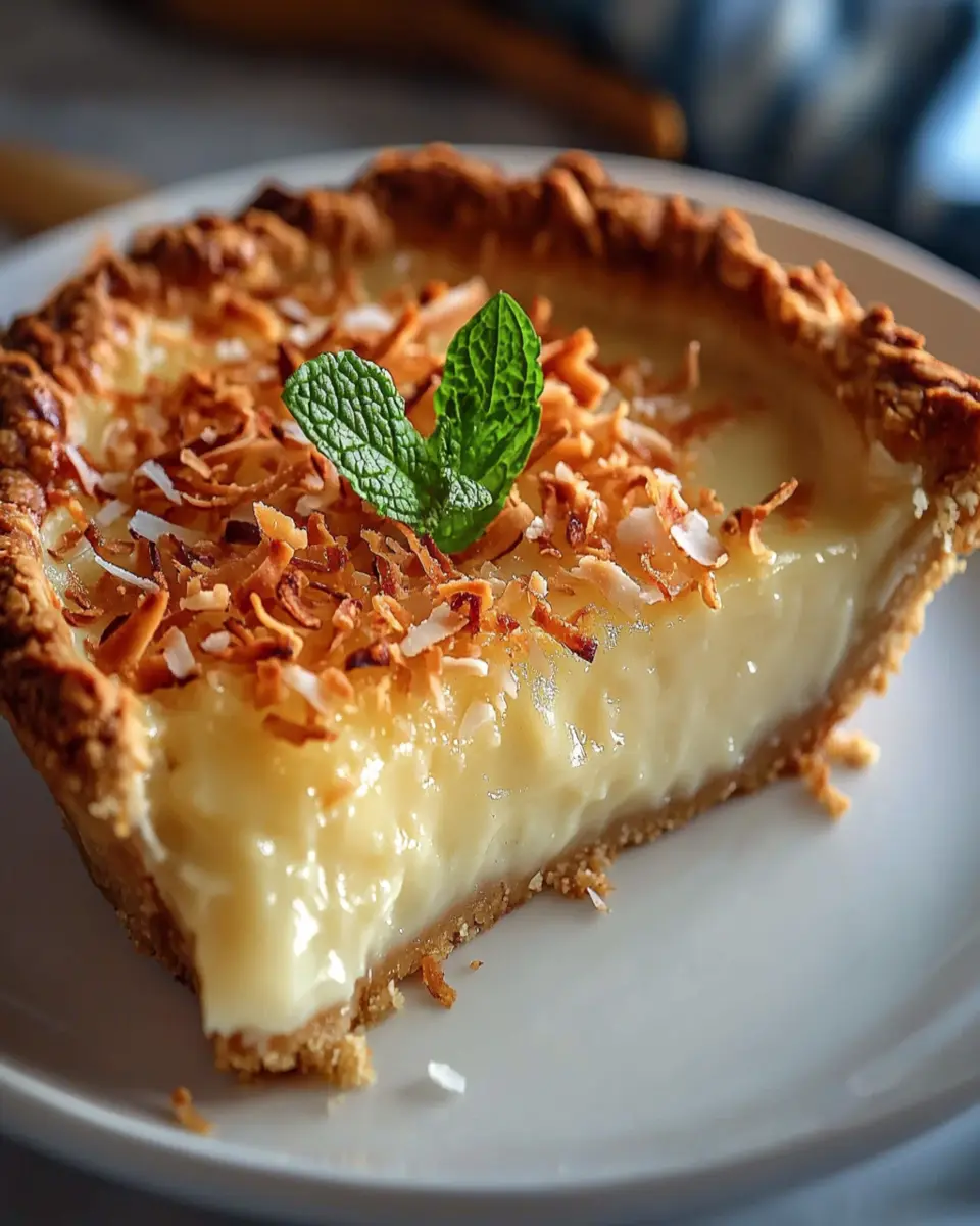 Coconut Custard Pie First Image First Image